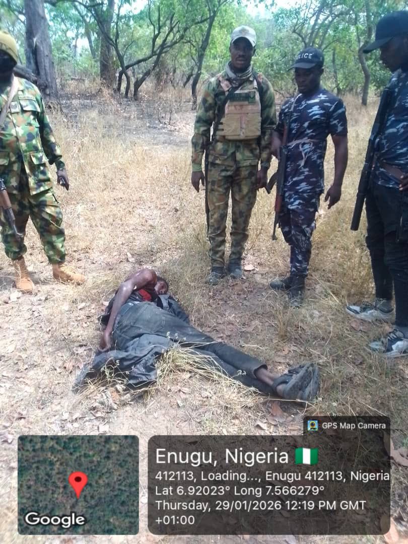 Scene of the firefight