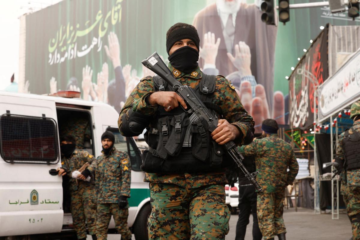 Police presence on the streets of Iran