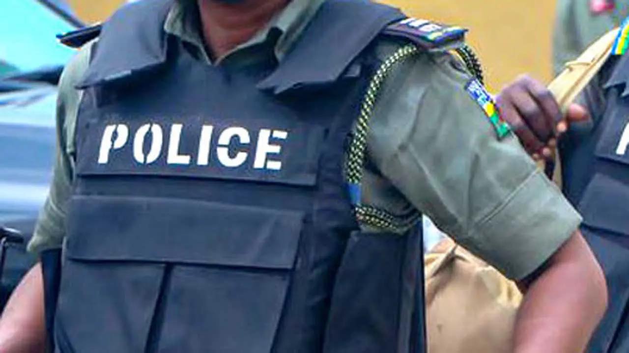 Police investigation scene related to the ritual killing case in Ogun
