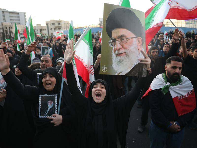 Iranians rejoice in the streets celebrating the news of Ayatollah Khamenei's death