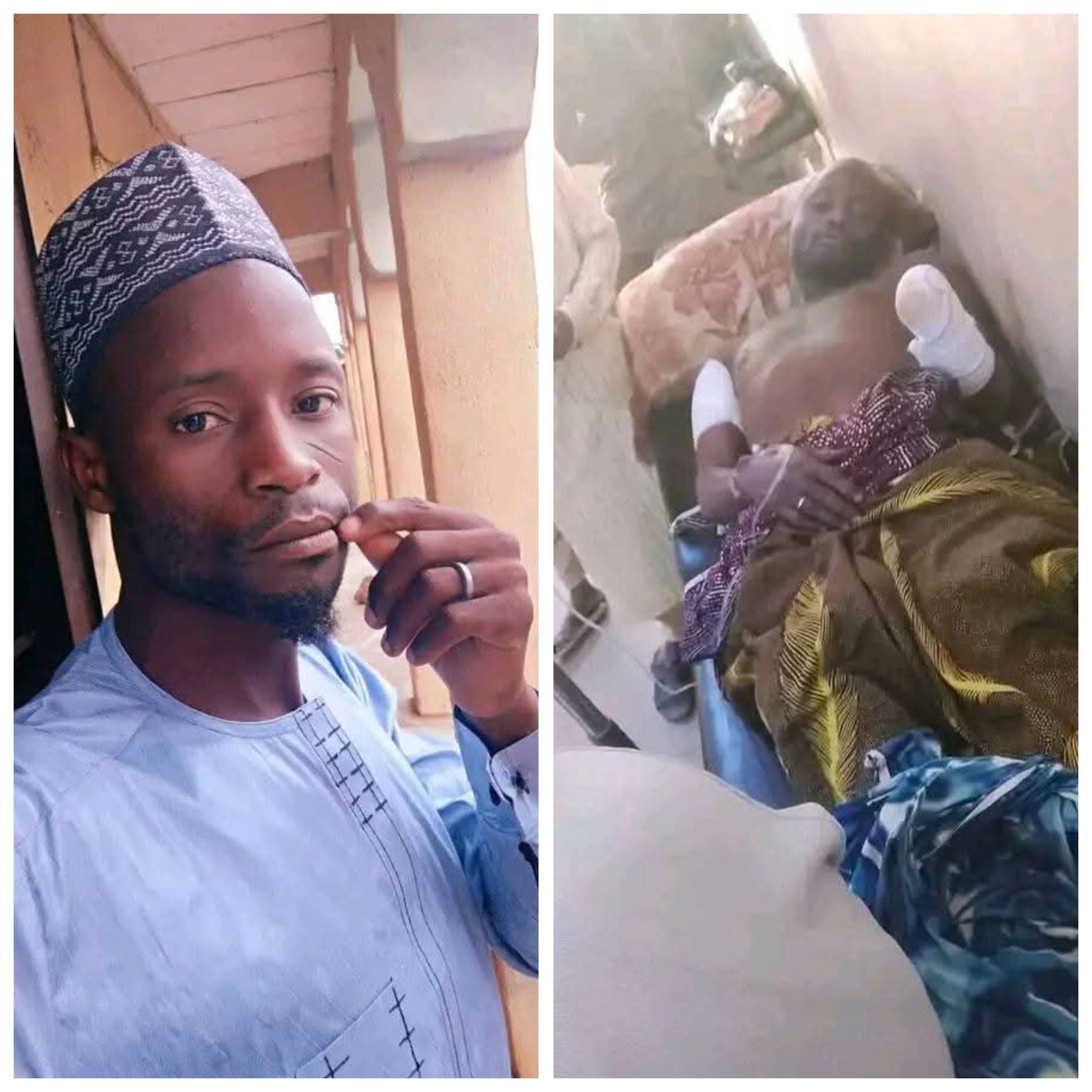 Victim Abdullahi Isah Nagari rescued by police in Zamfara