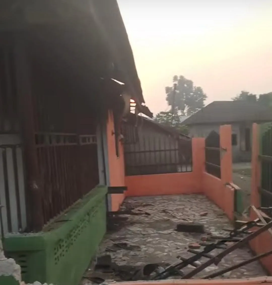 Fire damaged the ADC office in Ubima, Rivers State
